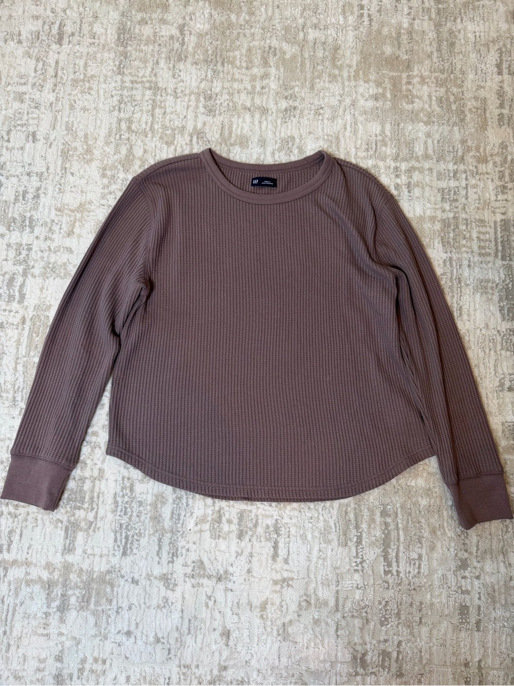 Size S Guess Women's Long Sleeve Waffle Knit Top